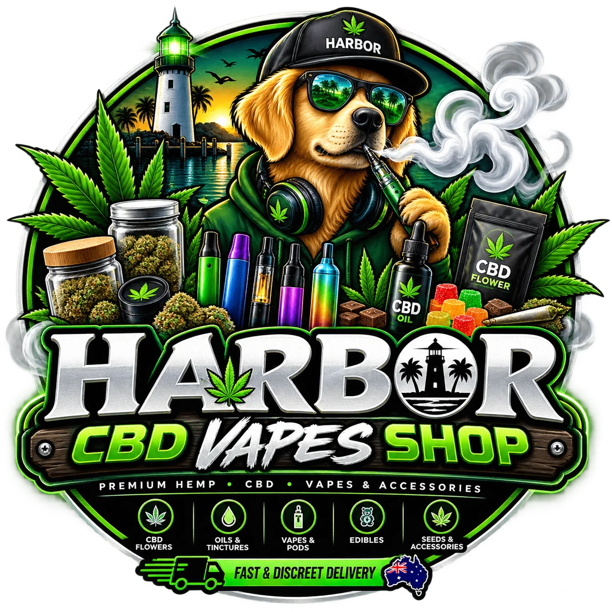 Harbor CBD Vapes Shop logo